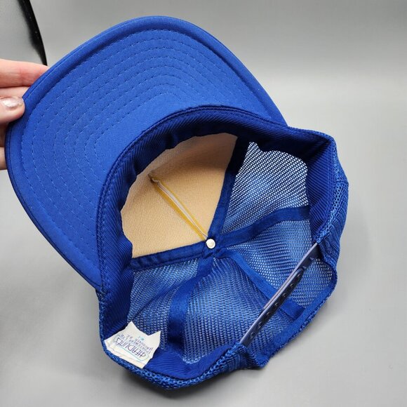 Mile 0 Vintage Car Club Trucker Hat Adjustable Mesh Blue Vintage - Picture 7 of 11